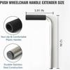 Universal Retractable Wheelchair Handle Extender, 300 Lbs Capacity
