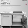 Commercial Stainless Steel Mobile Waste Collection Cart