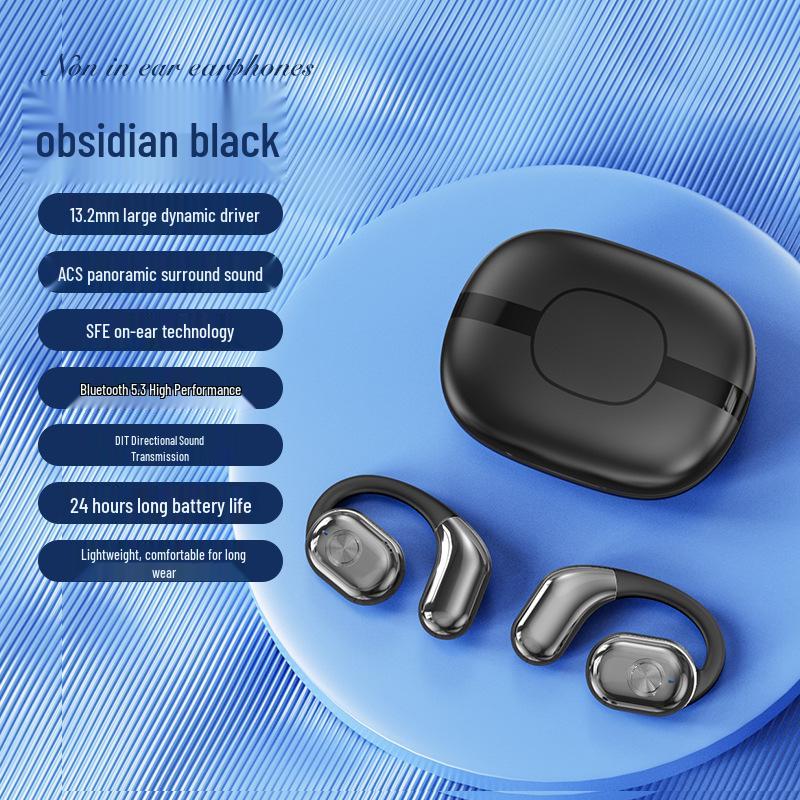 T29 Air Conduction Ear Hook Bluetooth Earphones - Non-In-Ear, Long Battery Life, Compact for Sports