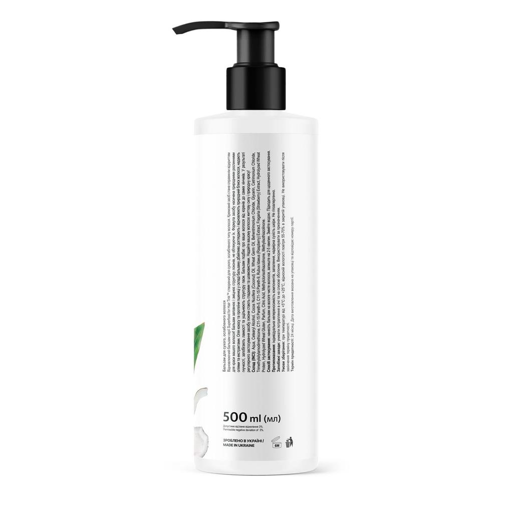 Balm for Dry, Weakened Hair Coconut-Wheat Proteins Tink 500 Ml