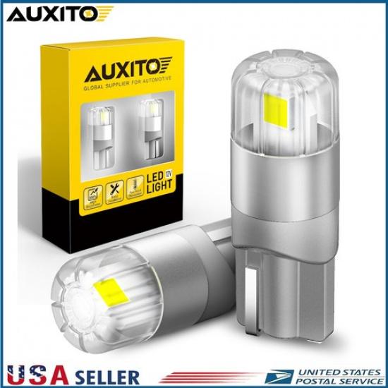 AUXITO T10 LED License Plate Bright White 168 Light Bulb 6000K Super 194 2825