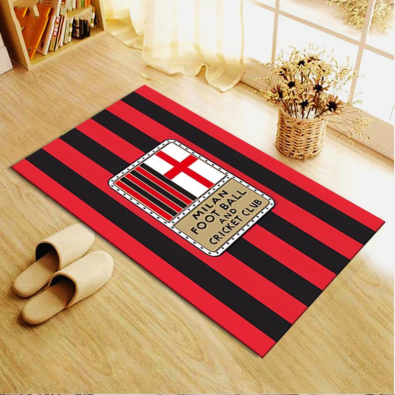 Nuovo Tappeto AC Milan 2025 per Soggiorno Camera da Letto Casa Decorazione Divano, Tappetino Antiscivolo per Giochi Bambini 05