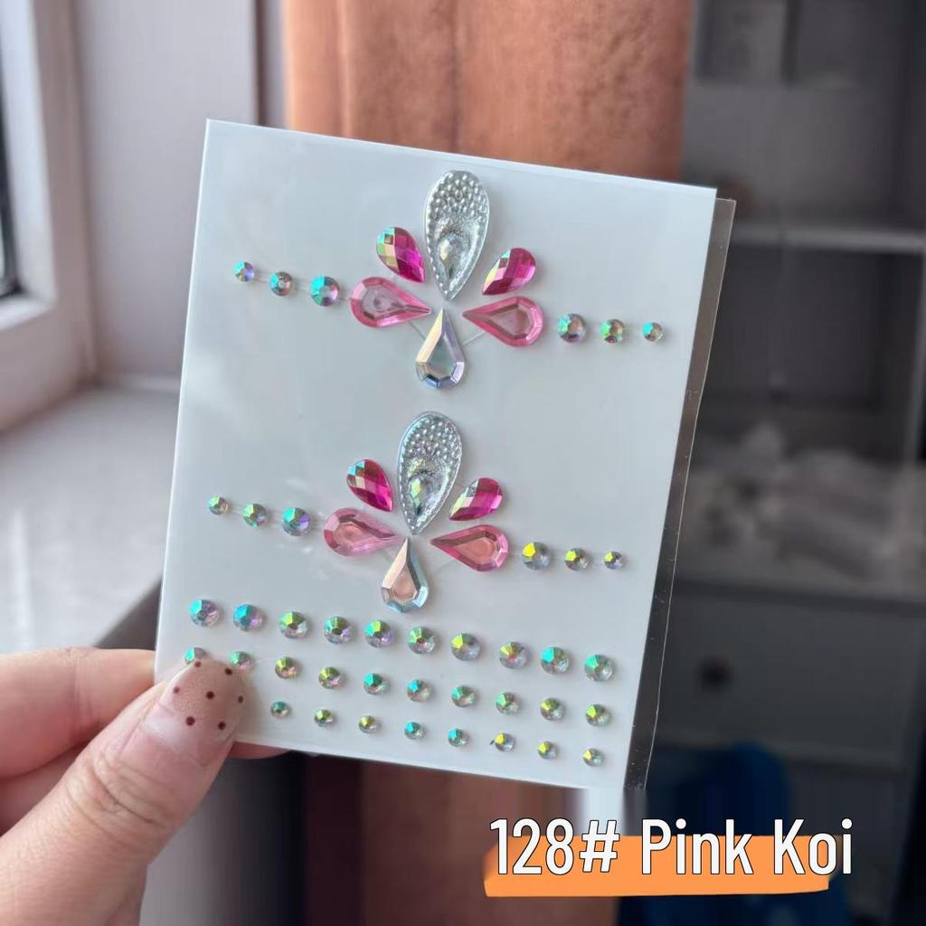 Kids' Vintage Rhinestone Face and Forehead Stickers