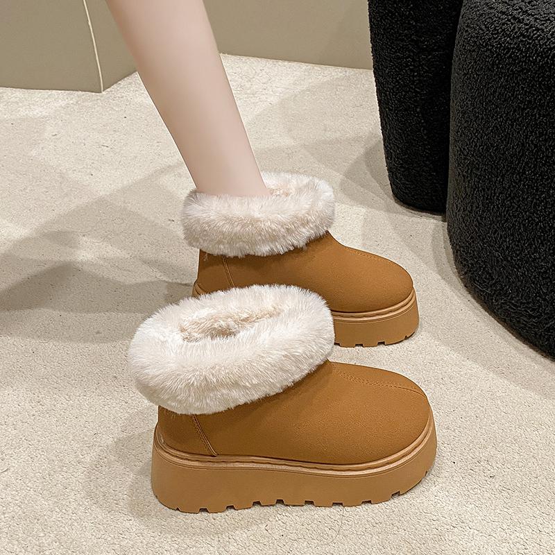 Fashionable New Comfortable Thick Soled Snow Boots  In Winter Waterproof Platform Elegant and Warm Women's Shoes