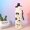 Small Mouth Cartoon Vacuum Cup Drinking Kettle Coffee Thermos Mug  New Year Gift