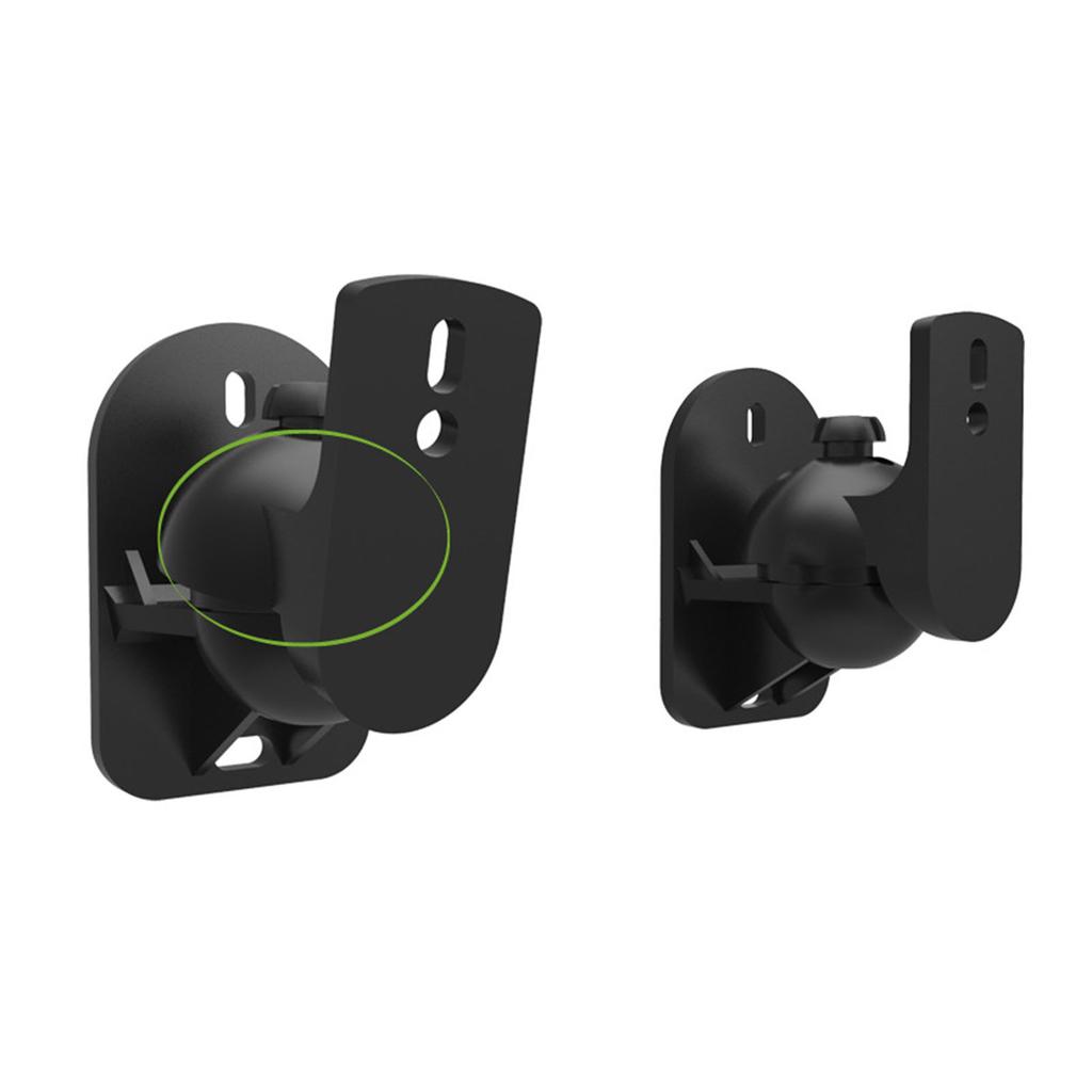 1 Pair Speaker Wall Mount Bracket ABS Plastic Holder Shelf 5KG Load Capacity for Home