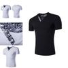 Premium Quality Men's T-shirt Slim Fit Floral V-neck Casual Tee For Everyday Wear
