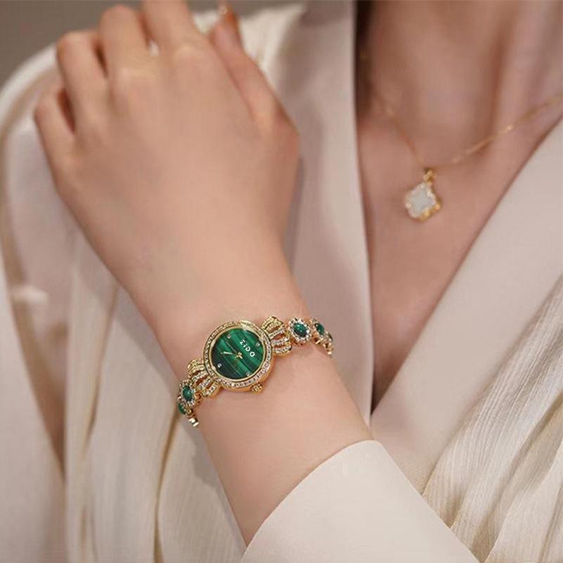 ZIDO Elegant Green Women s Waterproof Rhinestone Wristwatch Watch Only