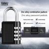 In-Stock Extendable Zinc Alloy 4-Digit Combination Lock - Anti-Theft Padlock for Dorms, Gyms, and More