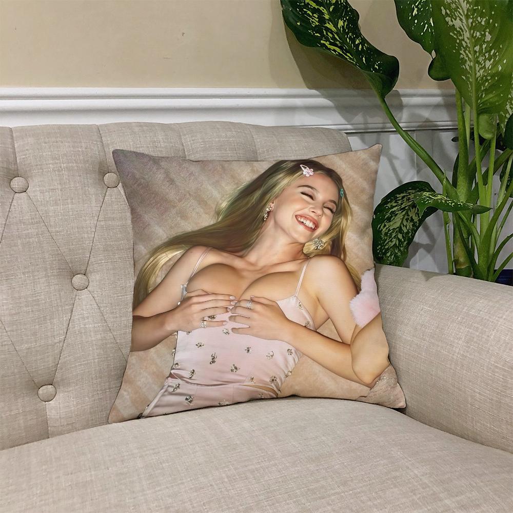 Cushion S-Sweeney Cover Square Sofa Cushion S-Sydney Actor Cover Casual Skin-Friendly Comfortable Pillow Cover