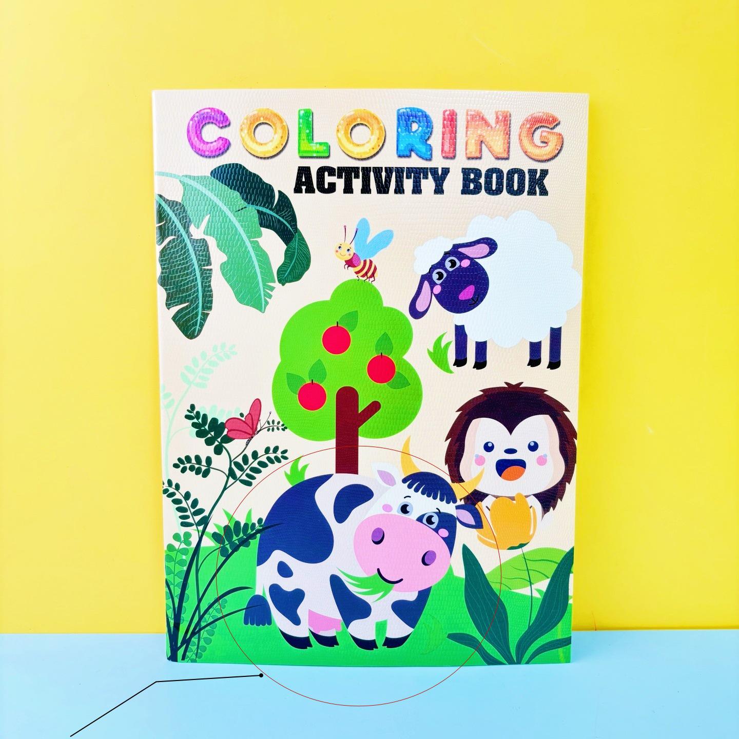 A4 Children s Cartoon Coloring & Learning Book for Kindergarten A4