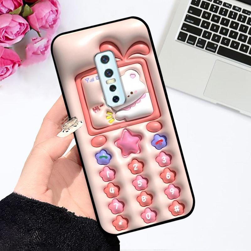 Cases For vivo V17 Pro Cute Astronaut Fashion Shockproof Soft Bumper For Vivo V17 Pro V17Pro 1909 1910 Coque V 17 Pro Capa
