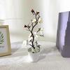 Wedding Sweet Artificial Plum Flowers Bright Color Home Decoration Potted Plum Flower Bonsai Simulation Blossom Wedding