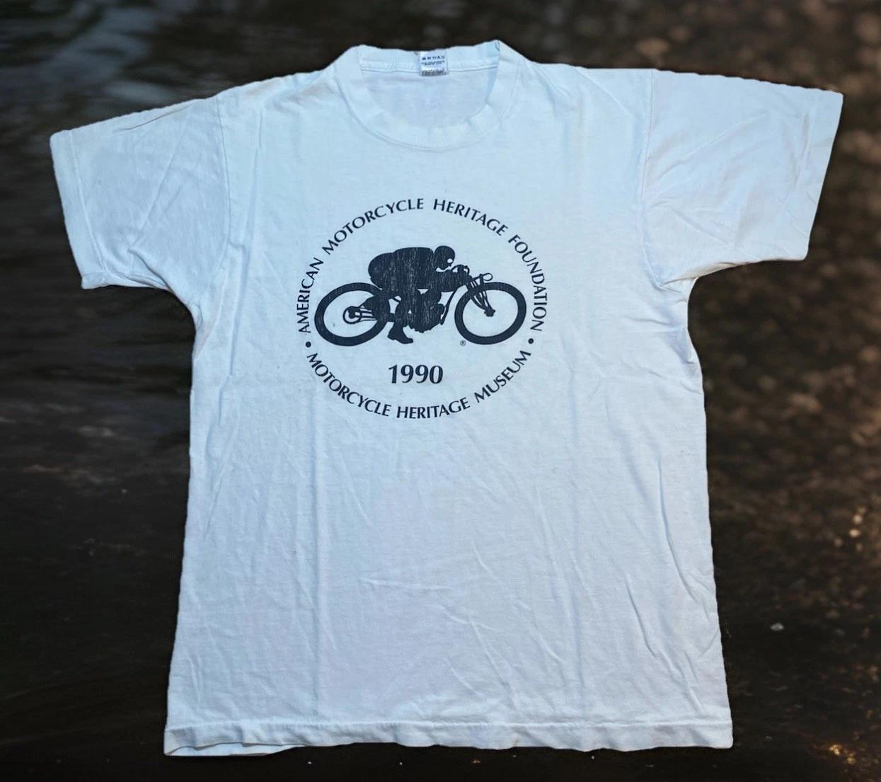 Vintage Motorcycle Heritage Museum T-Shirt Large Single Stitch 90’s Made USA S