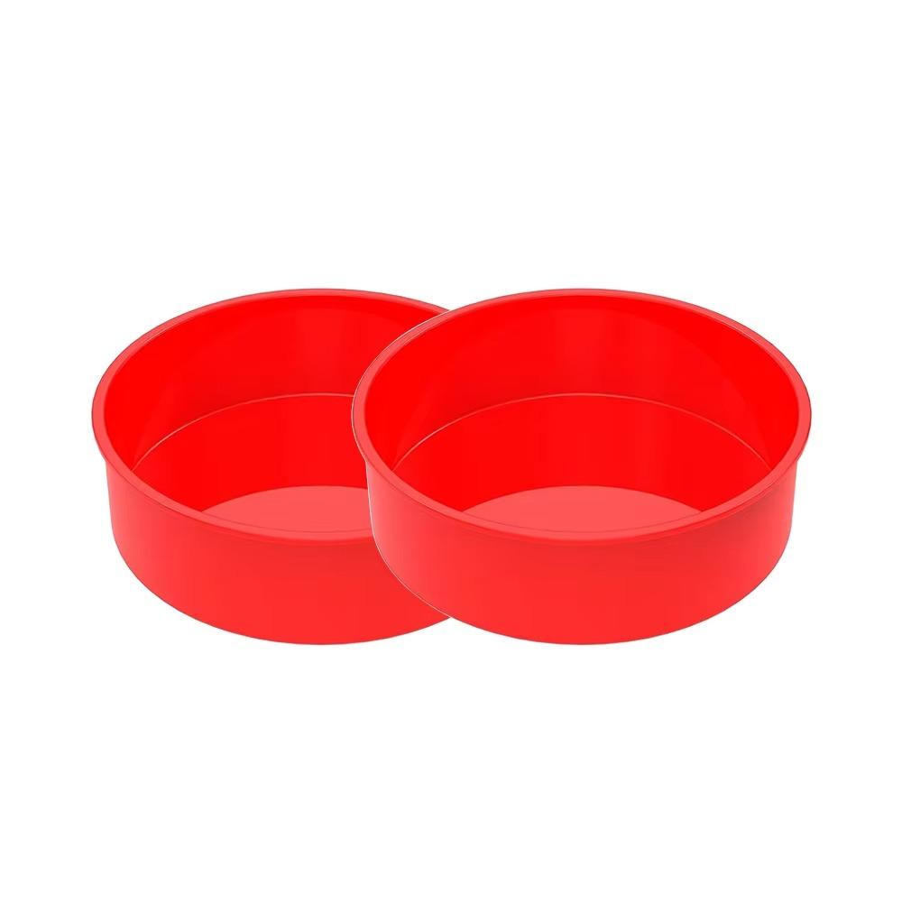 4 6 8 Tommer Runde Kakeformer Silikonformer for Baking Lagkaker Ost Chiffon Regnbuekake Bakeformer