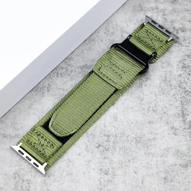 Sports Nylon Loop Strap for Apple Watch Band ULTRA 2 49mm 45mm 44mm for Iwatch Series 9 8 7 6 5 SE 4 3 42mm 38mm 40mm 41mm