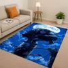 3D I-Itachi Cartoon Anime Living Room Non-Slip Area Rug Carpet for Bedroom Playroom Sofa,Easy Clean Home Decor Doormat Kid