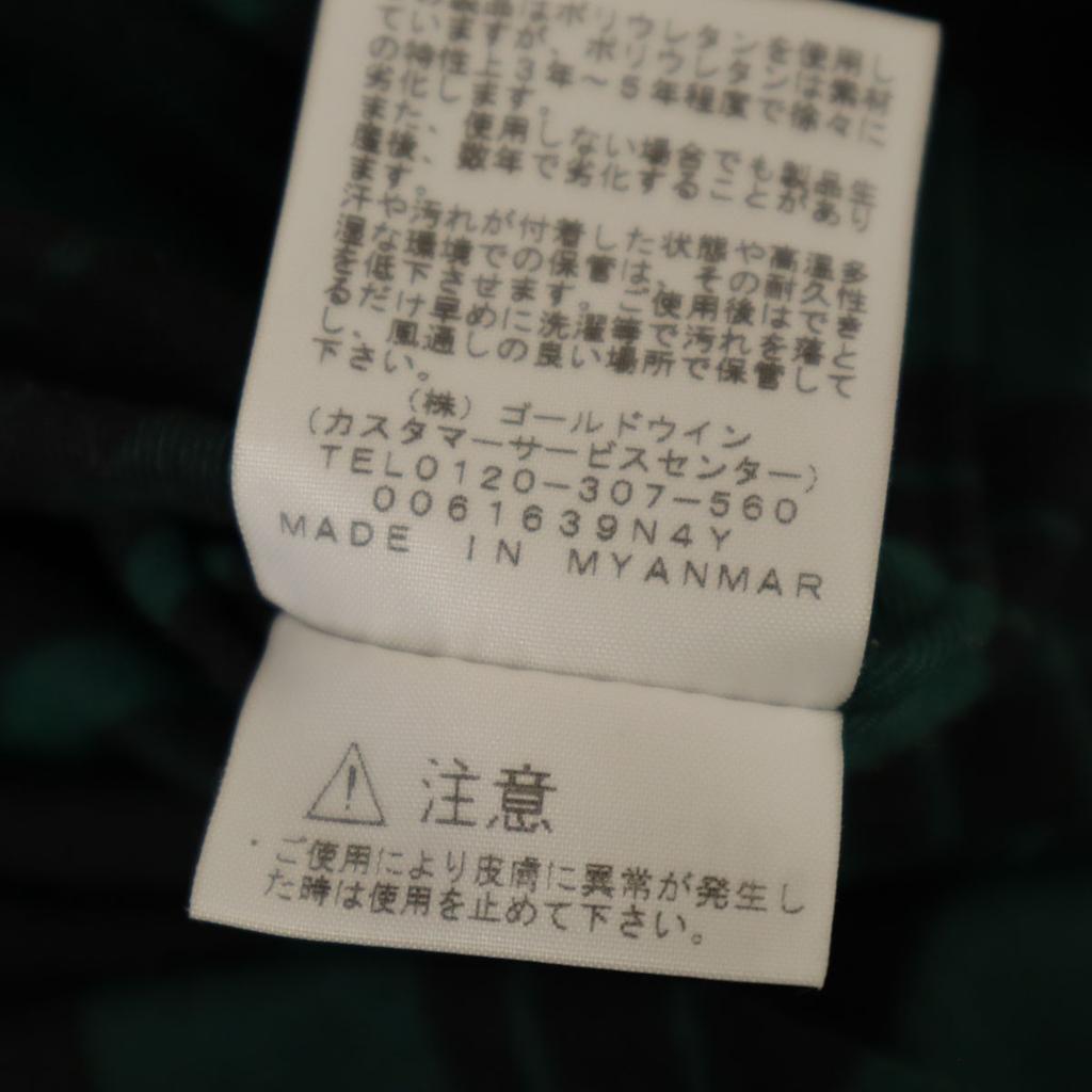 The North Face Check Pattern Long Sleeve Stretch Flannel Shirt Men's Used