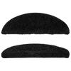 Stair Treads 10 pcs 56 x 17 x 3 cm Black Semi Round