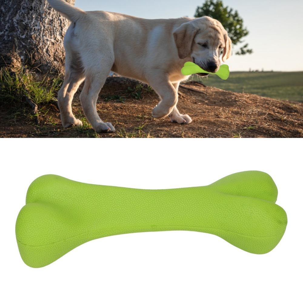 Solide Gummistruktur Knochen Hundespielzeug Abriebfest Leckerli-Spender Spielzeug Alleine Langeweile Vertreiben