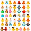 50/30/20 Stück Gummi-Enten-Spielzeugset Kinder Bade-Pool Badespielzeug Niedliche Schwimmende Ente Quak Spritzspielzeug Mit Ablaufloch Verschiedene Kindergeschenke