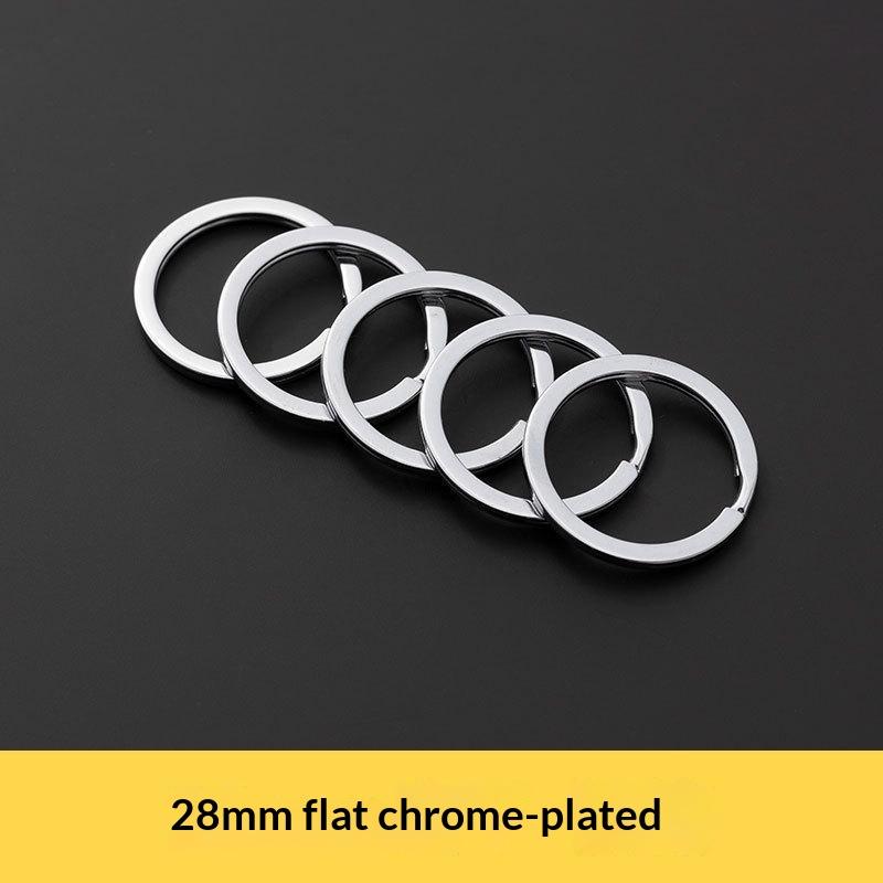 1 Stück Massiver Metall-Sprengringe Doppelöse Schlüsselanhänger 15-38mm Tasche Hakenverbinder Schlüsselanhänger Schlüsselhalter DIY Lederhandwerk Beschläge
