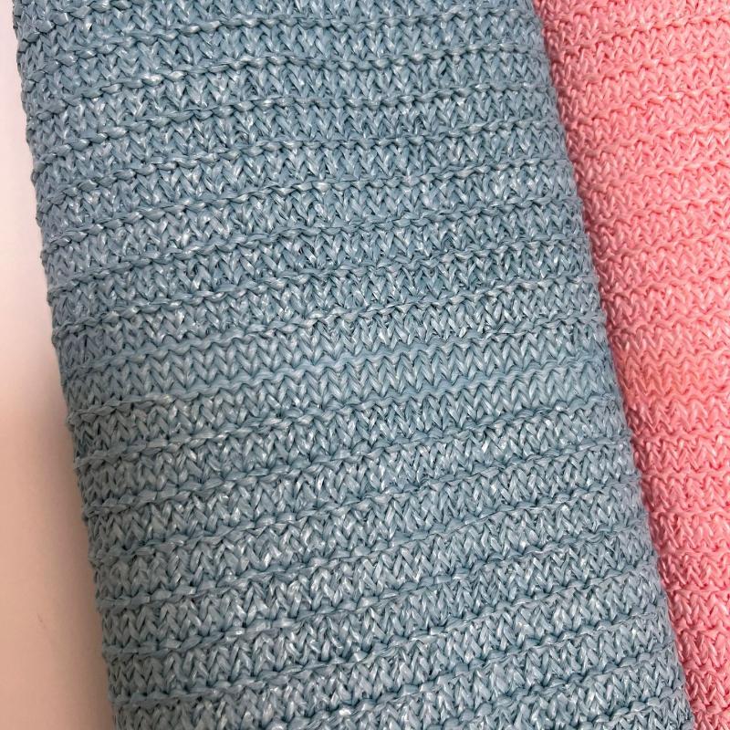 1 Yard PP Raffia Woven Fabric Breathable Eco-Friendly PP Straw Hand Knit Material Handmade DIY Beach Straw Hand Bag Material