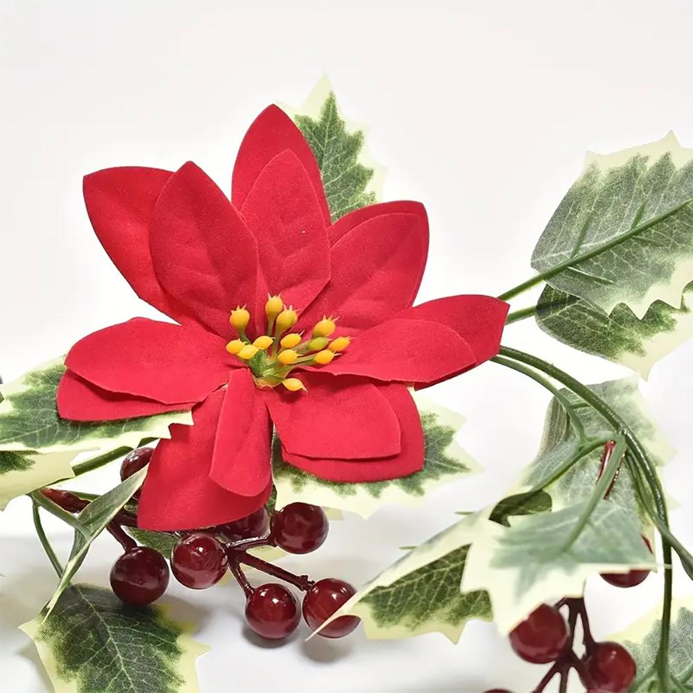 Artificial Christmas Garland Perfect For Festive Atmosphere Ideal For Christmas Anniversary Wedding Birthday Wall Arch Deco