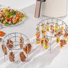 Stainless Steel Air Fryer Skewer Rack, DIY BBQ, with 24pcs, for Meat and Vegetables, Compatible with 3.5qt-5.5qt Air Fryer, Oven and Pressure Cooker