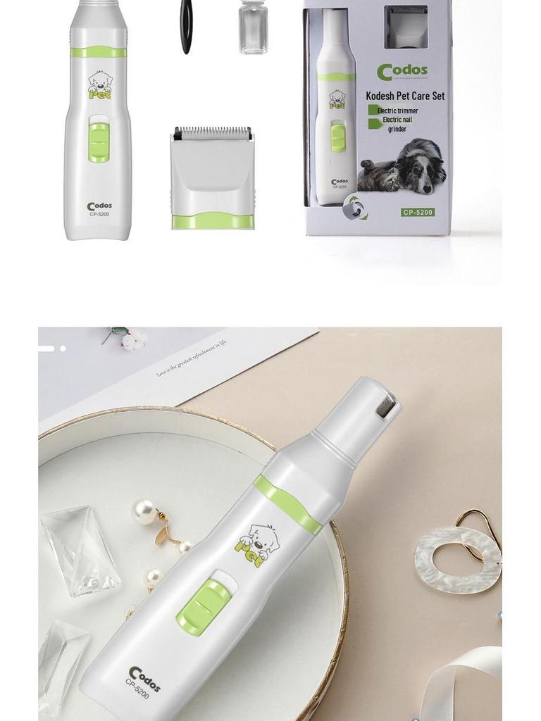 Kodes CP-5200 Pet Clipper & Nail Grinder Combo for Dogs - Free Shipping