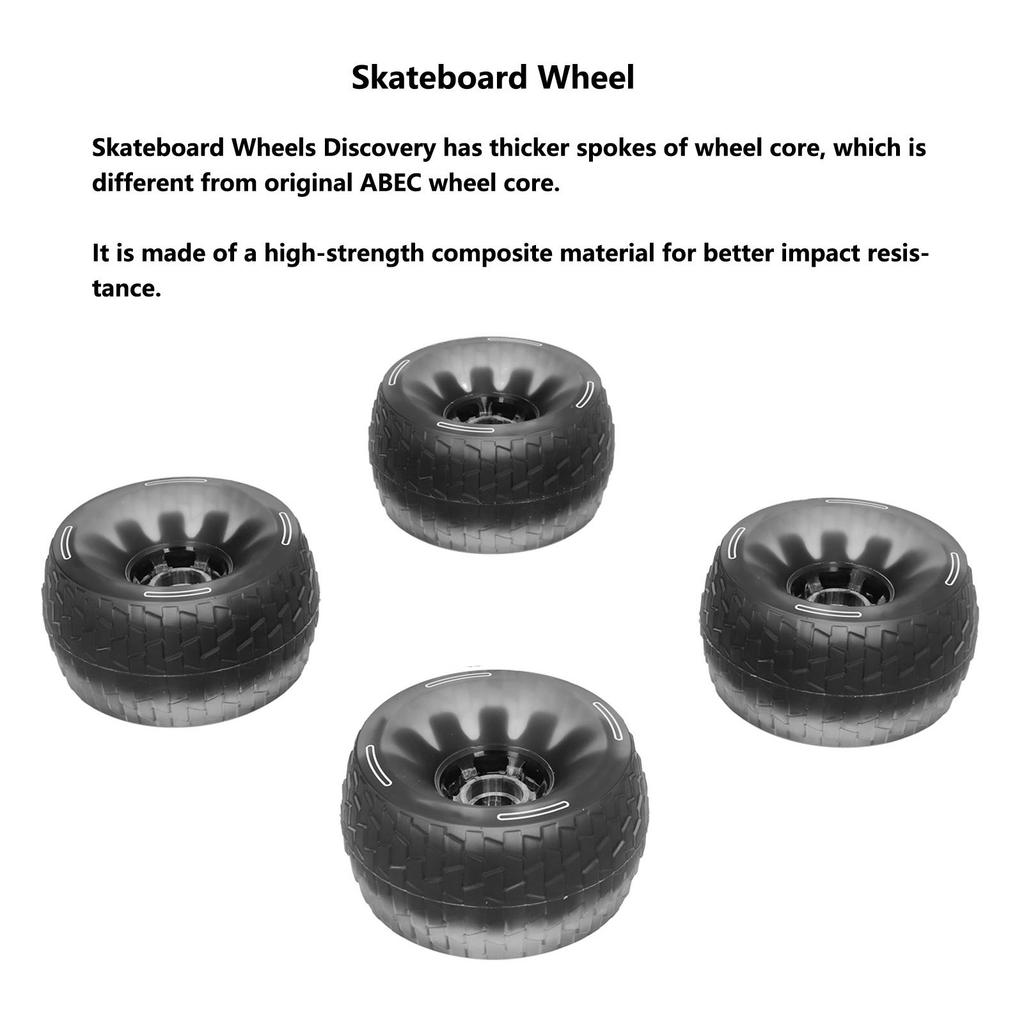 120mm Electric Skateboard Wheels PU Filling Damping Longboard Wheel Impact Resistance