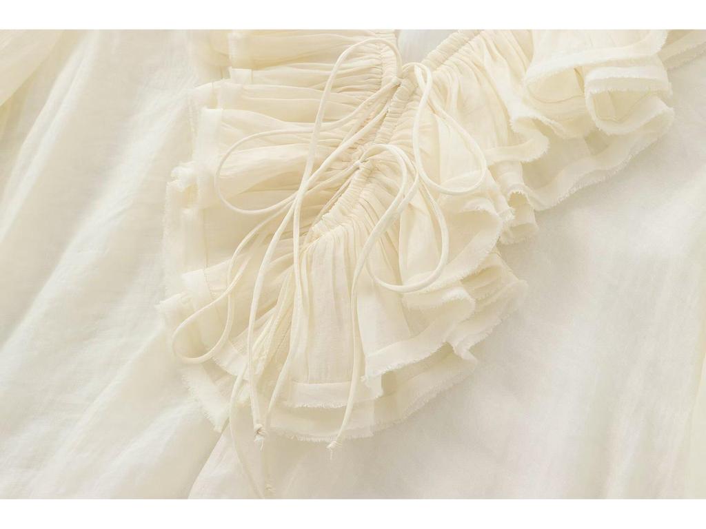 2024 Autumn European & American Style Women's Casual Layered Shirt