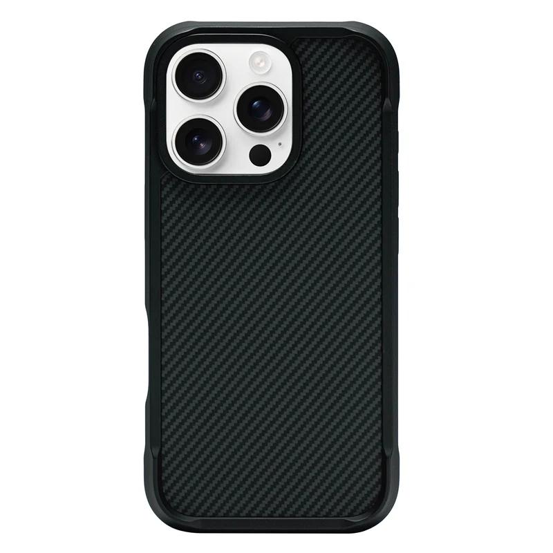 Magnetic Lattice Woven Magsafe Case For iPhone 17 16 Pro Max 17Pro 16Pro Luxury Metal Button Wireless Charging Shockproof Cover
