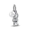 Ciondolo Fascino Argento 925 Fai da Te Torre Porta Castello Nave Angelo per Donne Gioielli Collana Bracciale Boutique
