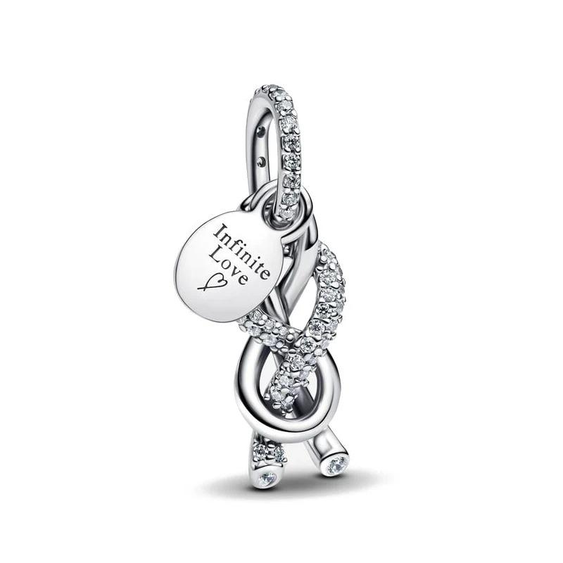 Ciondolo Fascino Argento 925 Fai da Te Torre Porta Castello Nave Angelo per Donne Gioielli Collana Bracciale Boutique