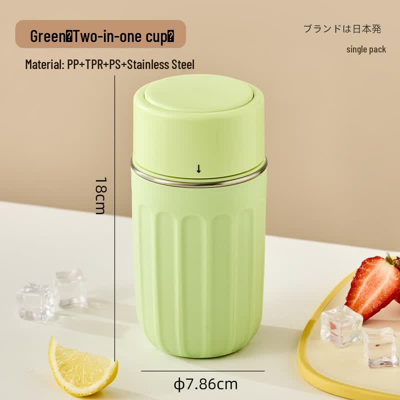 LISM Portable Silicone Ice Cube Maker & Drink Bottle, 2-Pack