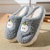 Apple Alphabet Drag Autumn and Winter Couple Casual Home Cotton Shoes Warm and Comfortable Household Cotton Slippers