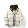 Winter Clothes New H Men's Fake Two-piece Cotton Clothes Thickened Hooded Trendy Brand Love High-quality New Cotton-padded Clothes