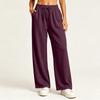 Women's Stylish Casual Loose Fit Straight Leg Pants with Pockets in Color for Everyday Wear