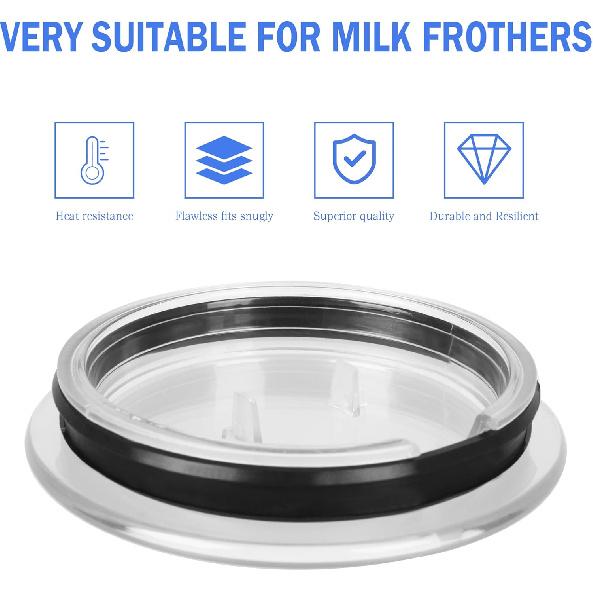 Milk Frother Lid Cover Seal Part 93271 for Nespresso Aeroccino 3 3R, Frother Lid Replacement fits Nespresso Aerocchino 3593 & 3594 Only (1P)