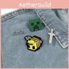 Cartoon Creatieve Gepersonaliseerde Game Periferie Metalen Badge My World Creeper Pixel Stijl Bijenzwaard Accessoires