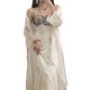 Seaside Vacation Summer Internet Celebrity New Women's Clothing French Gentle Wind Temperament Suspender Dress Set