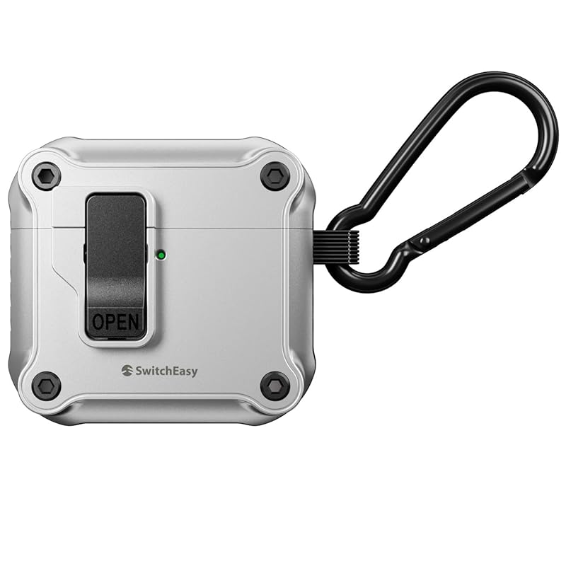 

[SwitchEasy] AirPods 4 correspondence case Shockproof Fall prevention carabiner With cover rock function with wireless charging MagSafe [ AirPods4 air