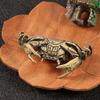 Antique Decorative Metal Crabs Miniature Statue Intricate Detailing Perfect For Shelf Display Or Study Table Ornament