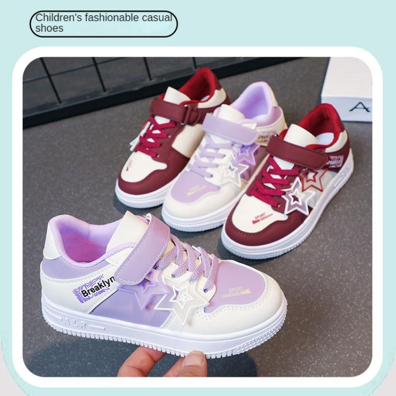 Girls' Sports Shoes Spring and Autumn New Fashion White Shoes Versatile Casual Shoes