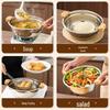 24cm Stainless Steel Multi-functional Soup Bowls, 2-Pack