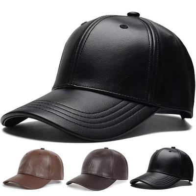 Fashion Leather Winter Warm Hat Couple Fashion Hip Hop Baseball Cap Outdoor Sport Golf Caps Travel Hats