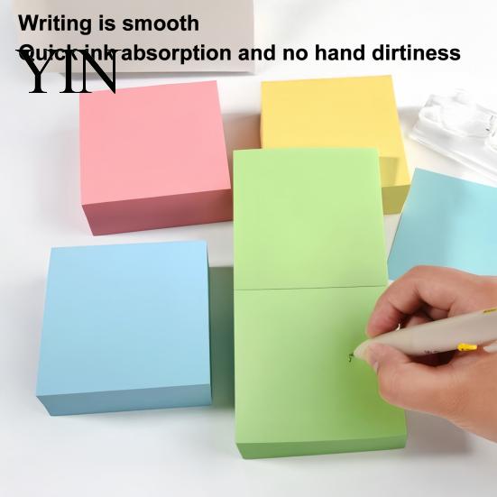 Simple Stick Notes Notes, 3x3in Self-Stick Note Pads, 300 Sheets Adhesive Desktop Decoration Memo Pads for Reminder, Office, School Supplies Colorful
