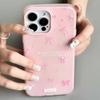 Luxury Bow Knot Phone Case for iPhone 16 15 14 13 12 Pro Max 11 14 Plus Casing Shockproof Bumper Fundas