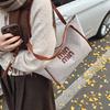 Lazy wind bag women's trend letter shoulder handbag large capacity commuter underarm tote bag